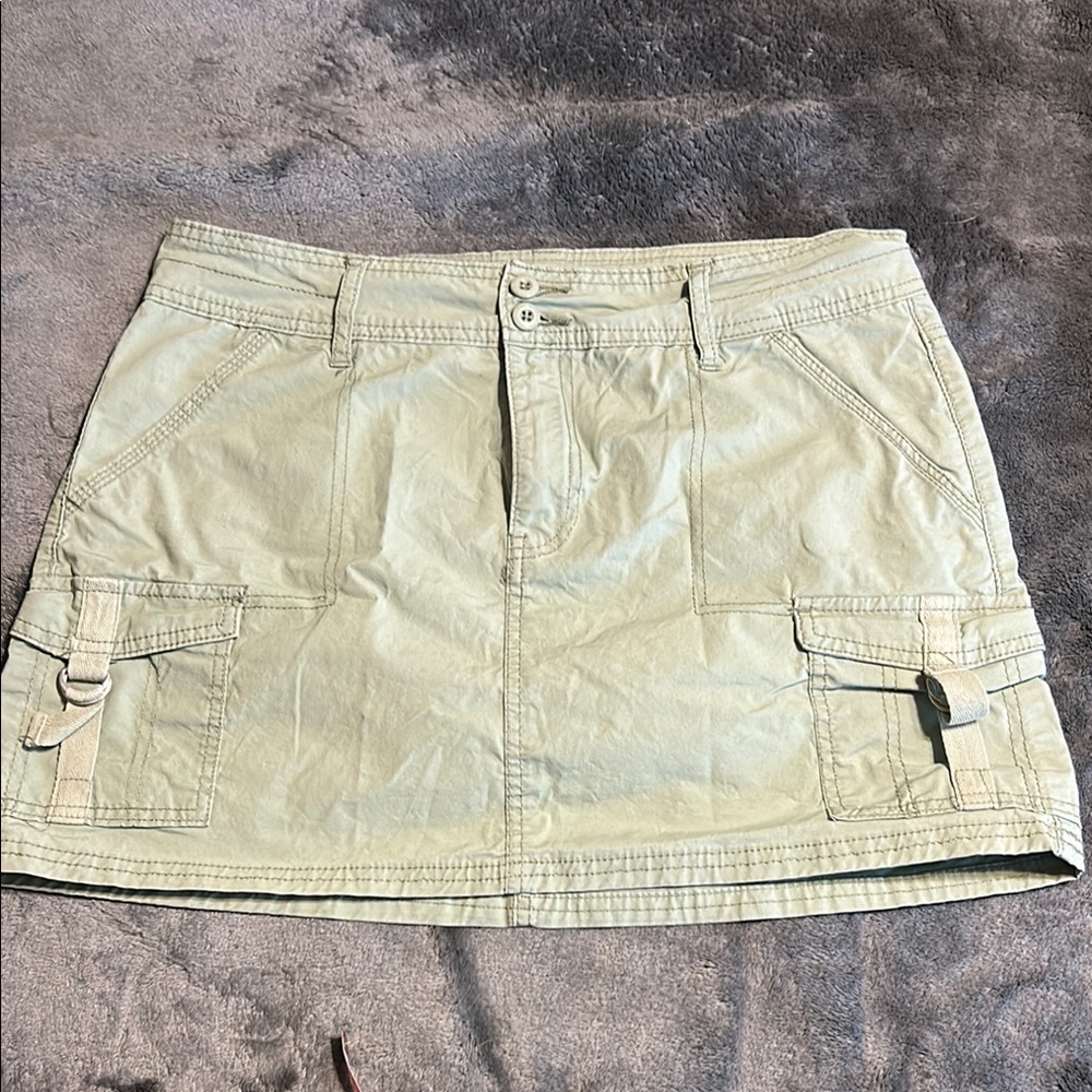 Hot Kiss Sage Green Mini Skirt size 11